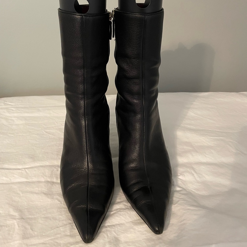 Gucci Black Leather Ankle Boots *VINTAGE*